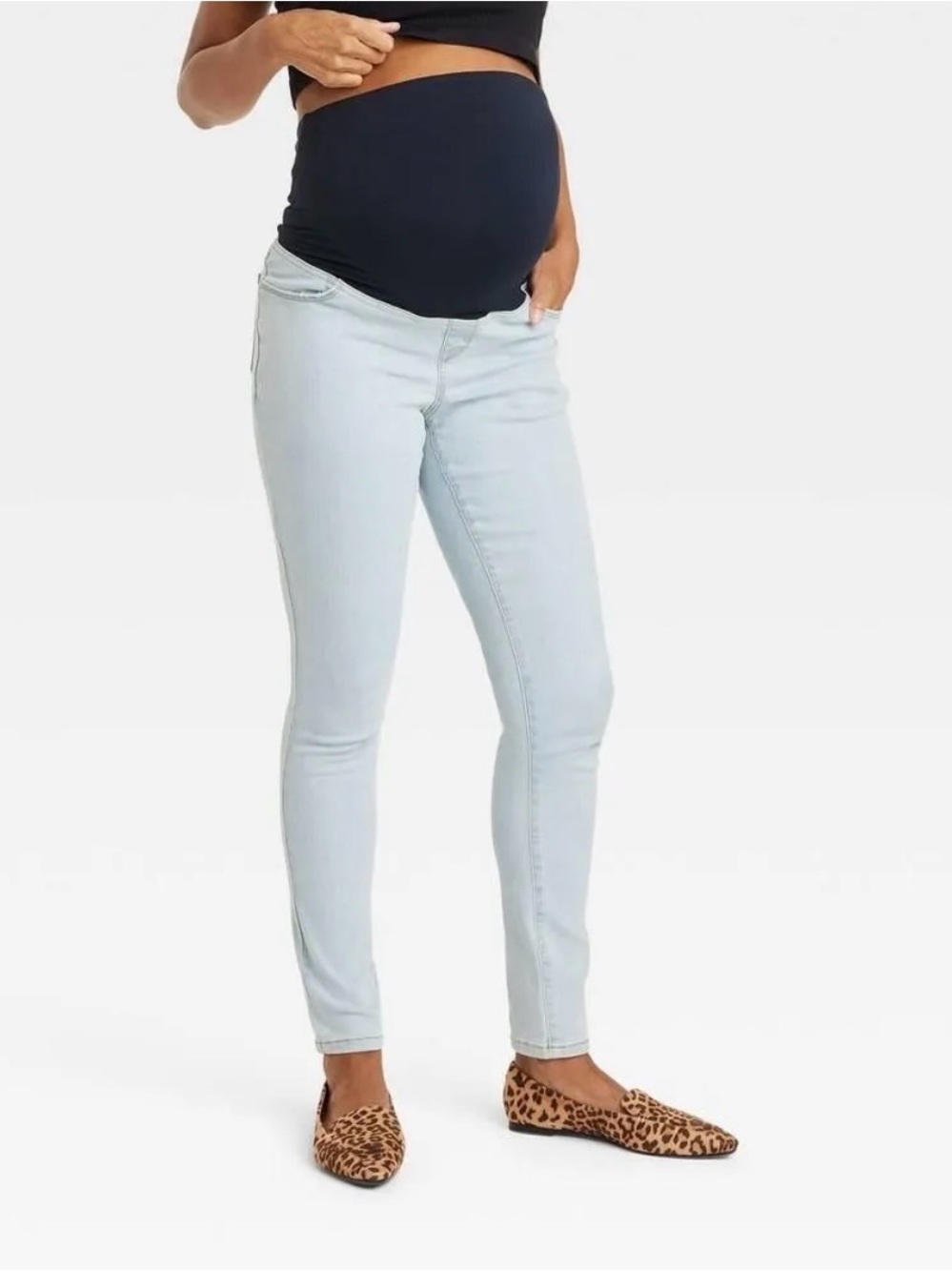 Isabel Maternity by Ingrid & Isabel Light Blue Skinny Jeans